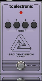 TC Electronic 3rd Dimension Vintage Analog Chorus guitar effects pedal, showing control knobs and input/output jacks.