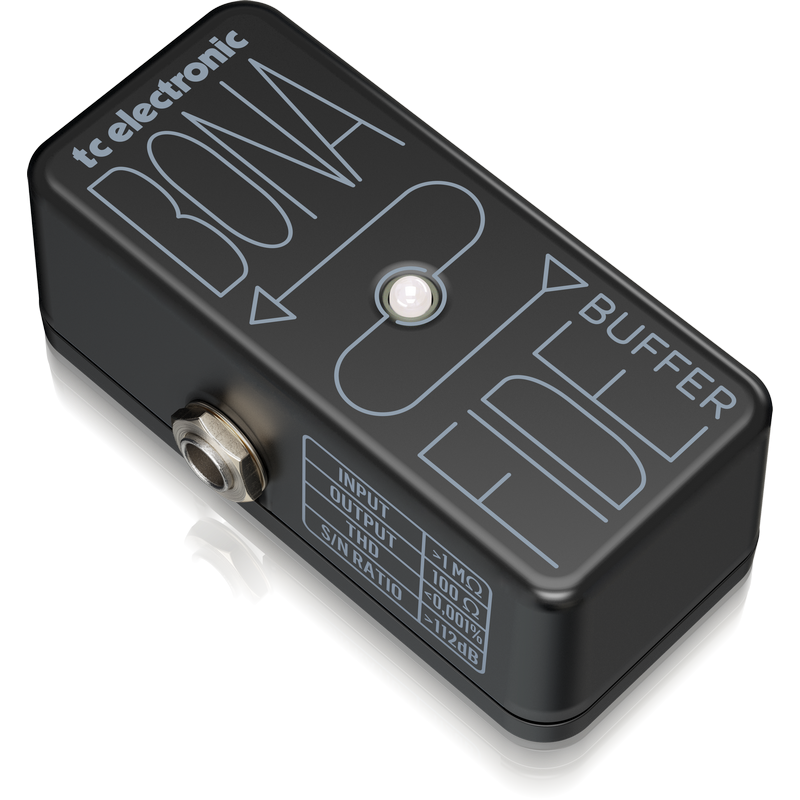 TC Electronic BonaFide Buffer High-Quality Analog Buffer Guitar Effects Pedal