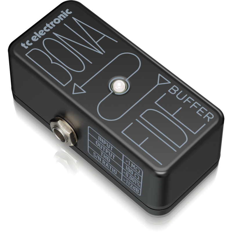 TC Electronic BonaFide Buffer High-Quality Analog Buffer Guitar Effects Pedal