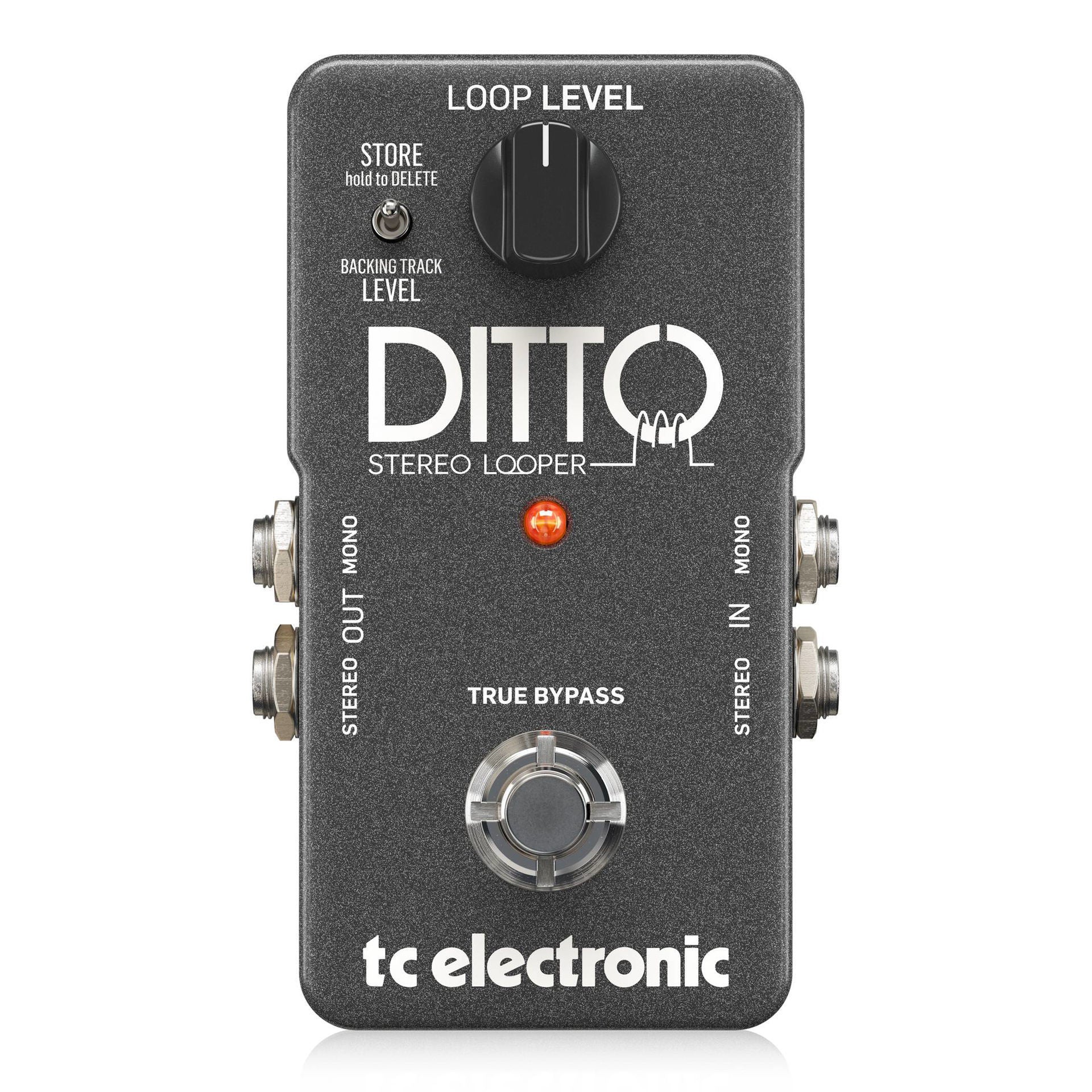 TC Electronic Ditto Stereo Looper Guitar Effects Pedal with Import / Export