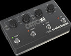 TC Electronic Ditto X4 dual track looper guitar effects pedal with 7 loop effects, featuring multiple footswitches and control knobs.