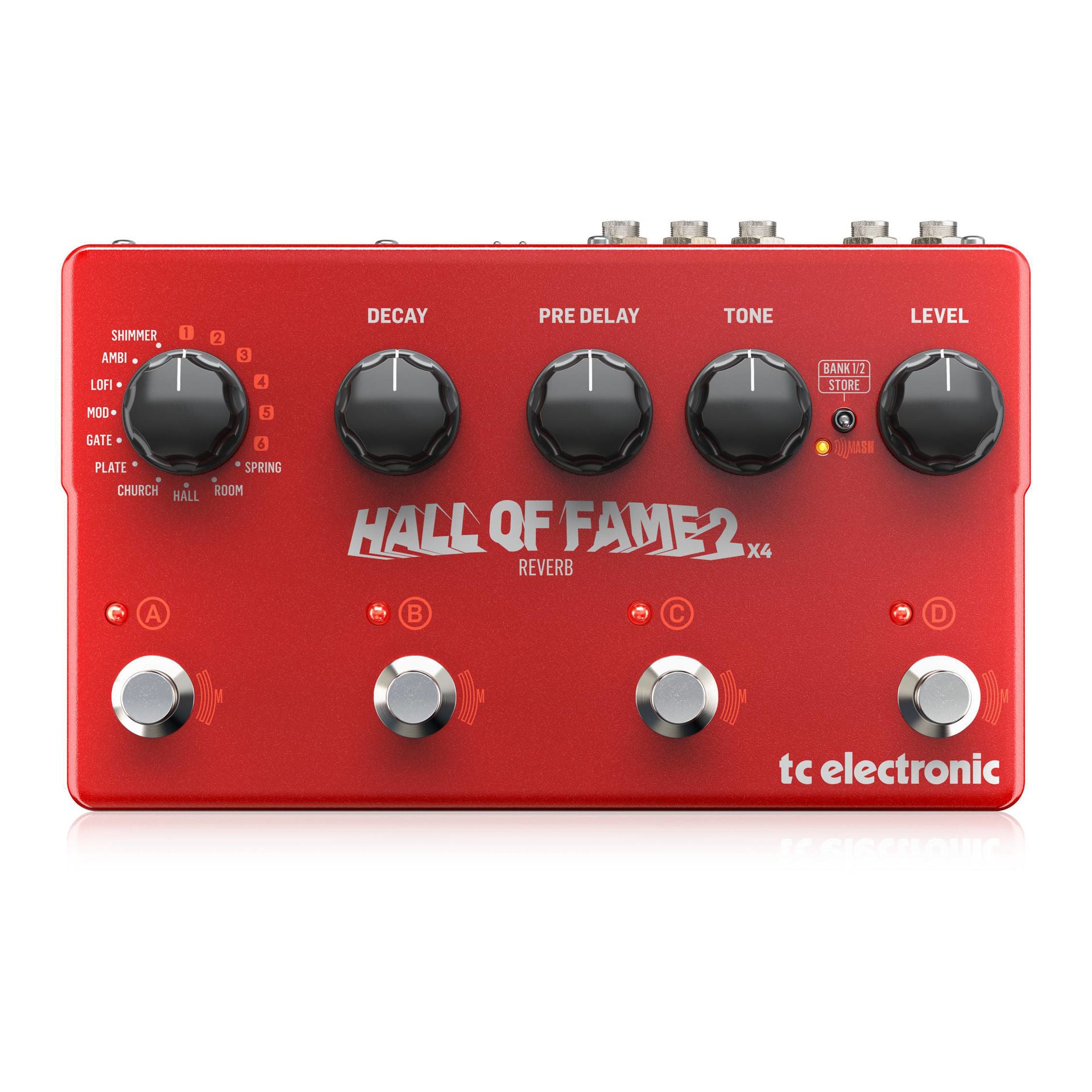 TC Electronic Hall of Fame 2 X 4 Reverb Guitar Effects Pedal