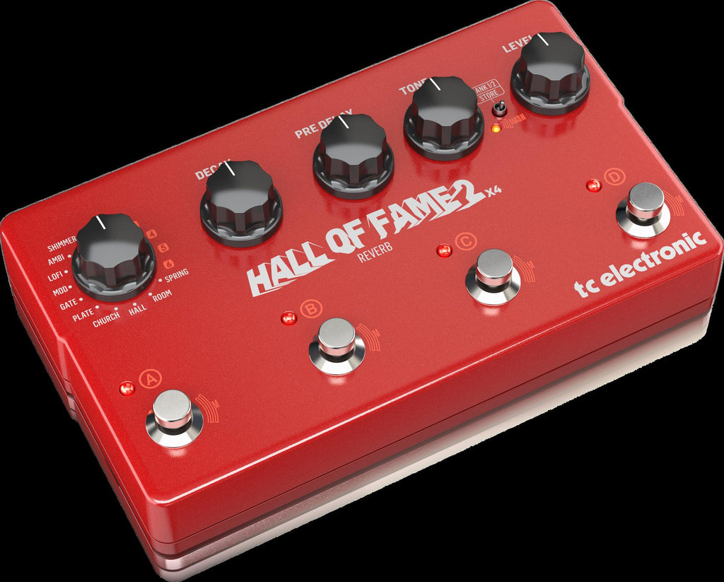 TC Electronic Hall of Fame 2 X 4 Reverb Guitar Effects Pedal