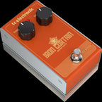 TC Electronic Iron Curtain noise gate guitar effects pedal with control knobs and input/output jacks on a white background