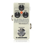 TC Electronic Mimiq Mini Doubler guitar effects pedal showing controls and input/output jacks on a clean surface.