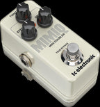 TC Electronic Mimiq Mini Doubler guitar effects pedal showing controls and input/output jacks on a white background.