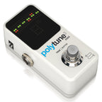 TC Electronic Polytune 3 Mini polyphonic guitar tuner pedal with LED display and compact design for easy tuning.