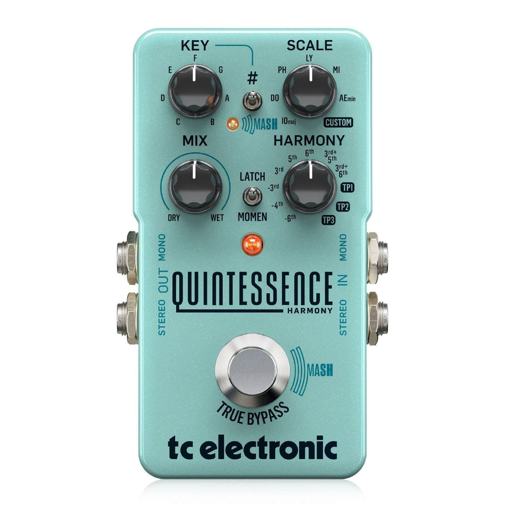 TC Electronic Quintessence Harmonizer Dual Voiced Intelligent Harmonizer Effects Pedal