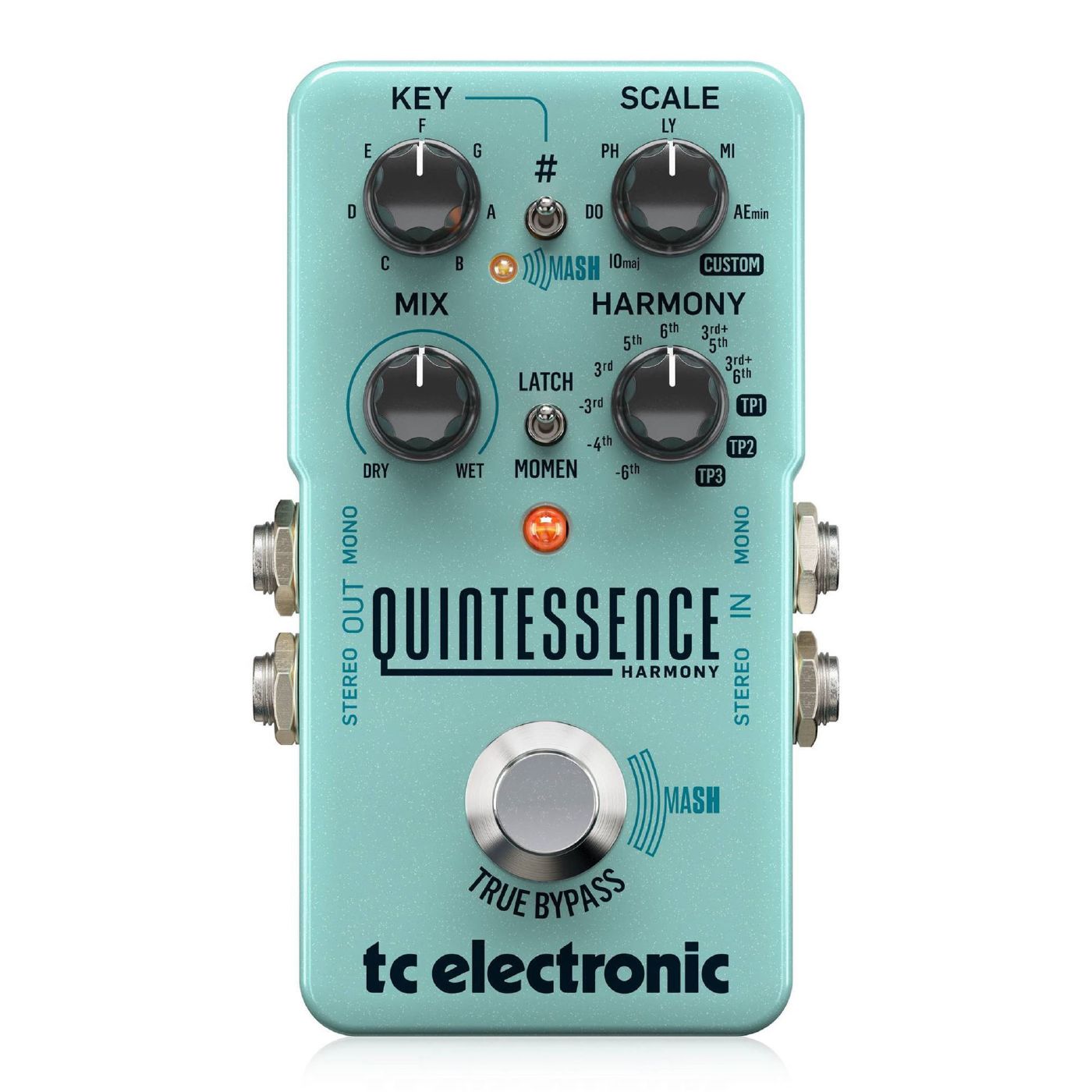 TC Electronic Quintessence Harmonizer Dual Voiced Intelligent Harmonizer Effects Pedal