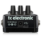 TC Electronic Sentry-NG noise gate effects pedal with control knobs and input/output jacks for guitar or bass.