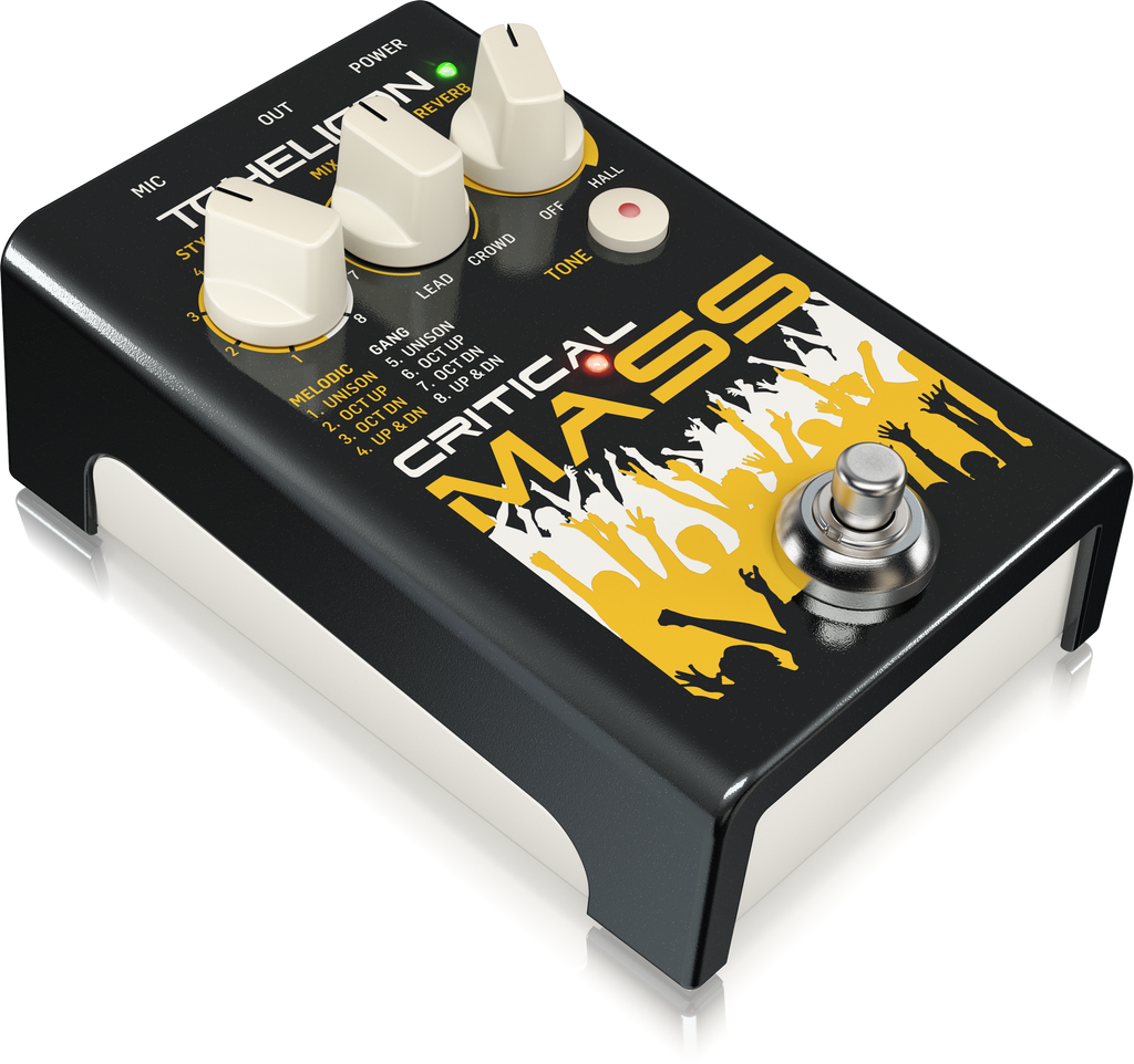 TC Electronic Critical Mass Vocal Stompbox for Large Group-Sound Vocal Effects