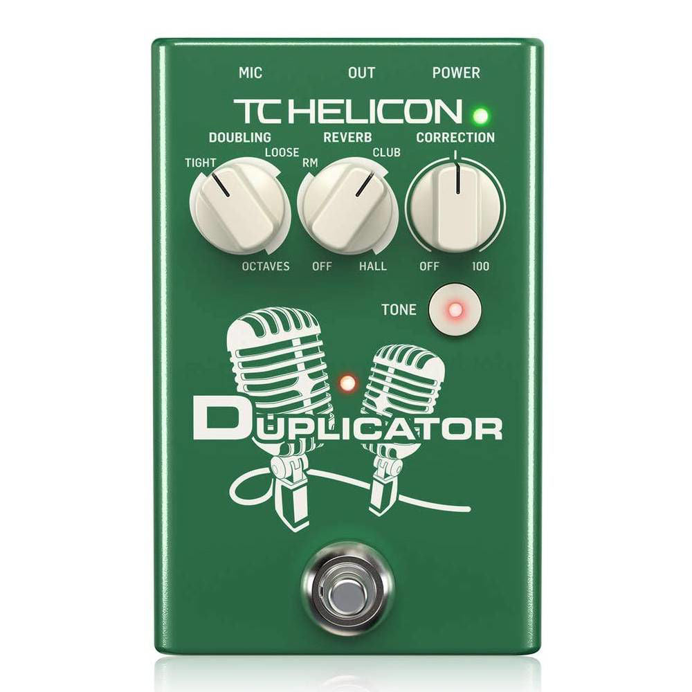 TC Helicon Duplicator Vocal Effects Stompbox with Doubling, Reverb and Pitch Correction
