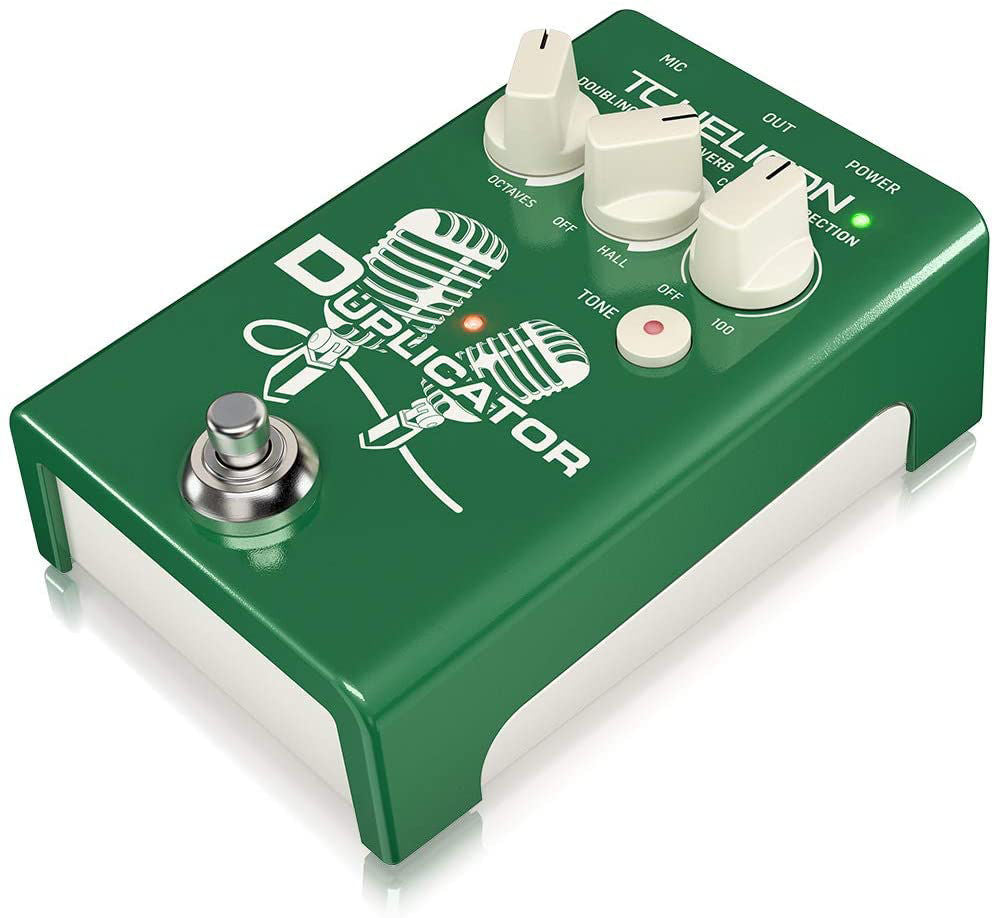 TC Helicon Duplicator Vocal Effects Stompbox with Doubling, Reverb and Pitch Correction