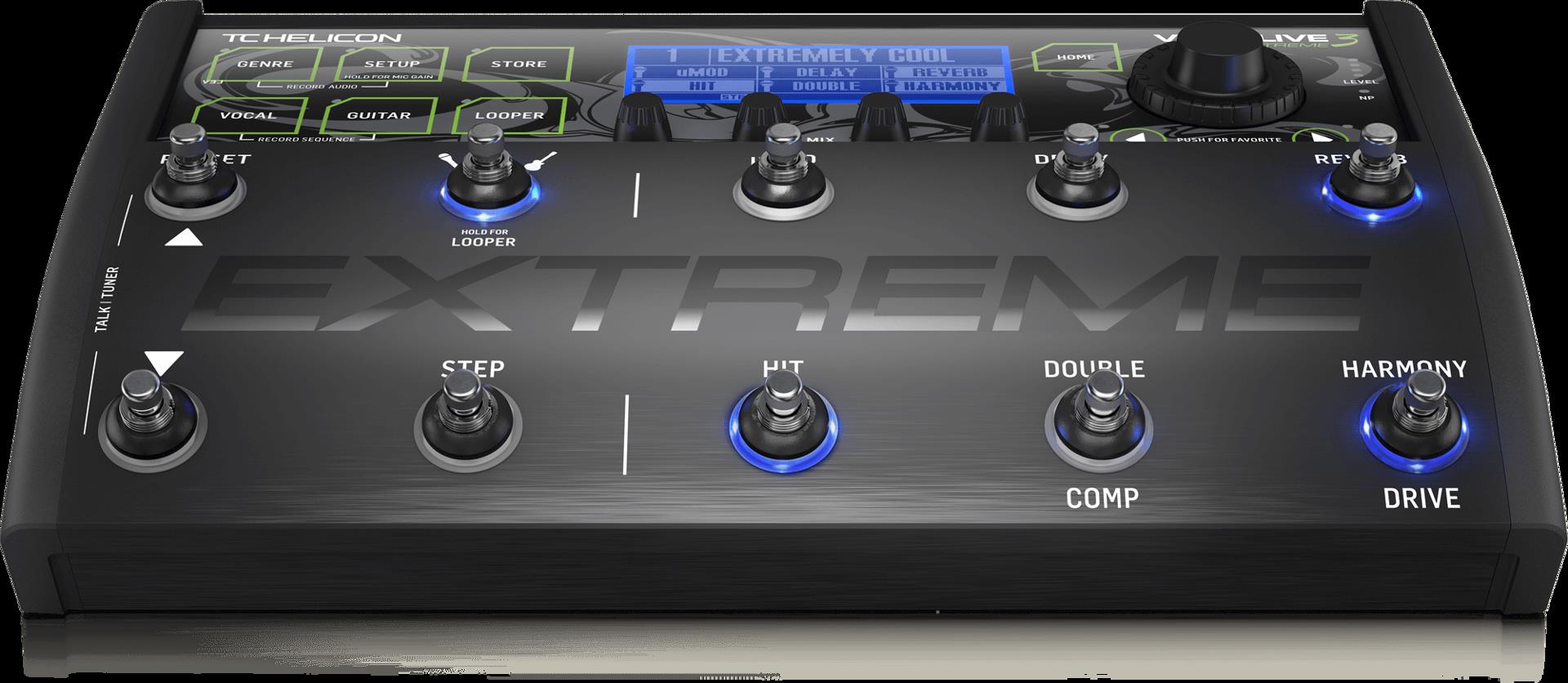 TC Helicon Voicelive 3 Extreme Vocal Guitar Effects Pedal