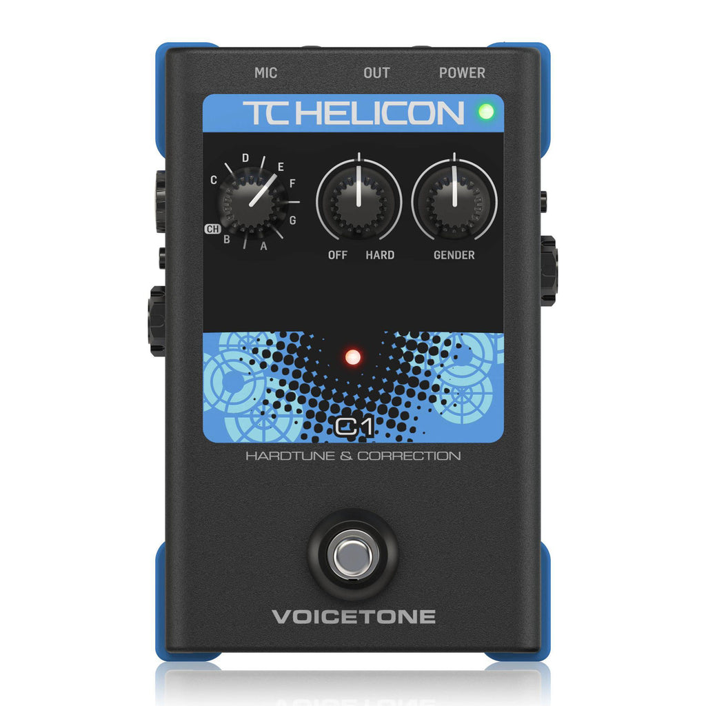TC Helicon Voicetone C1 Hard-Tune and Correct Vocal Effects Guitar Pedal