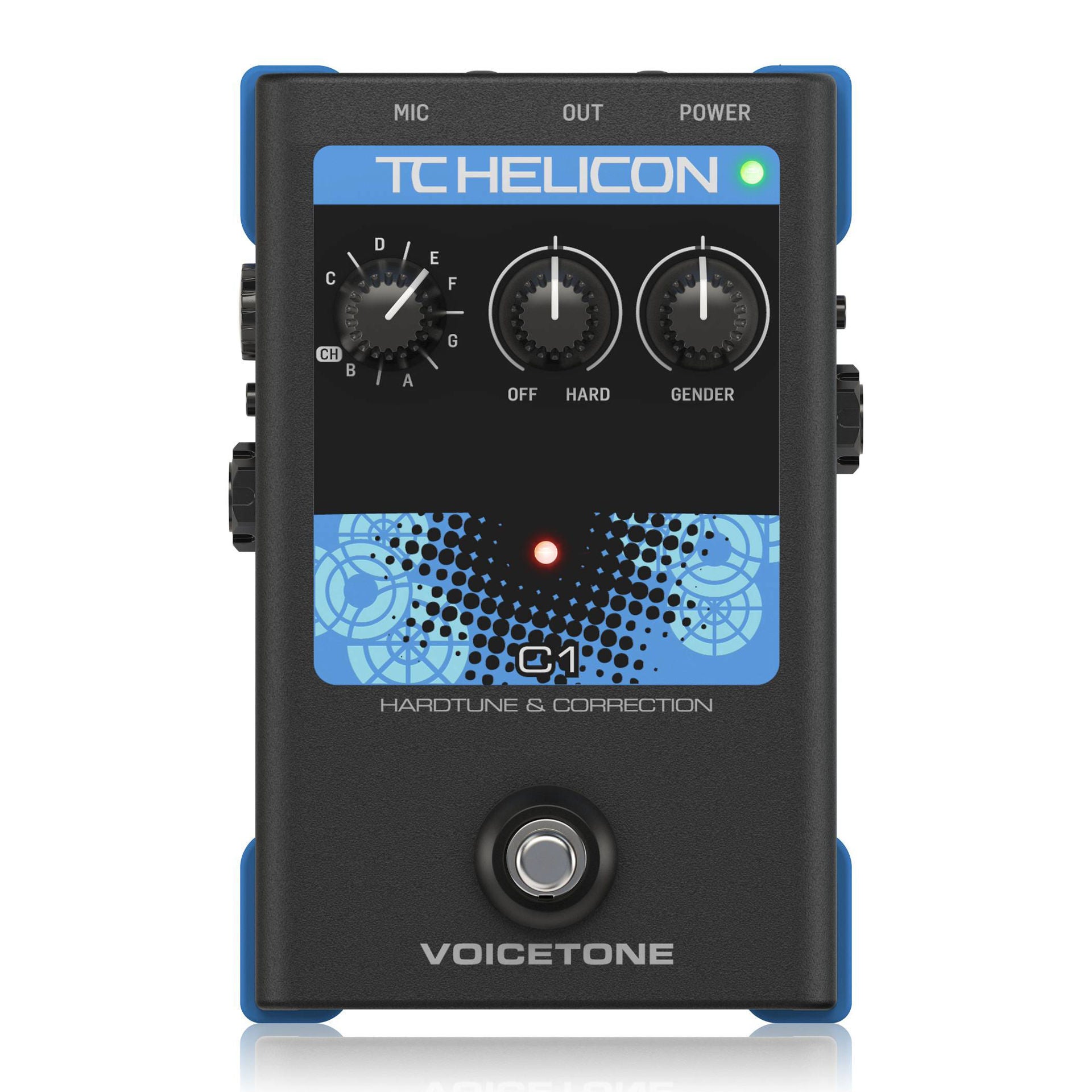 TC Helicon Voicetone C1 Hard-Tune and Correct Vocal Effects Guitar Pedal