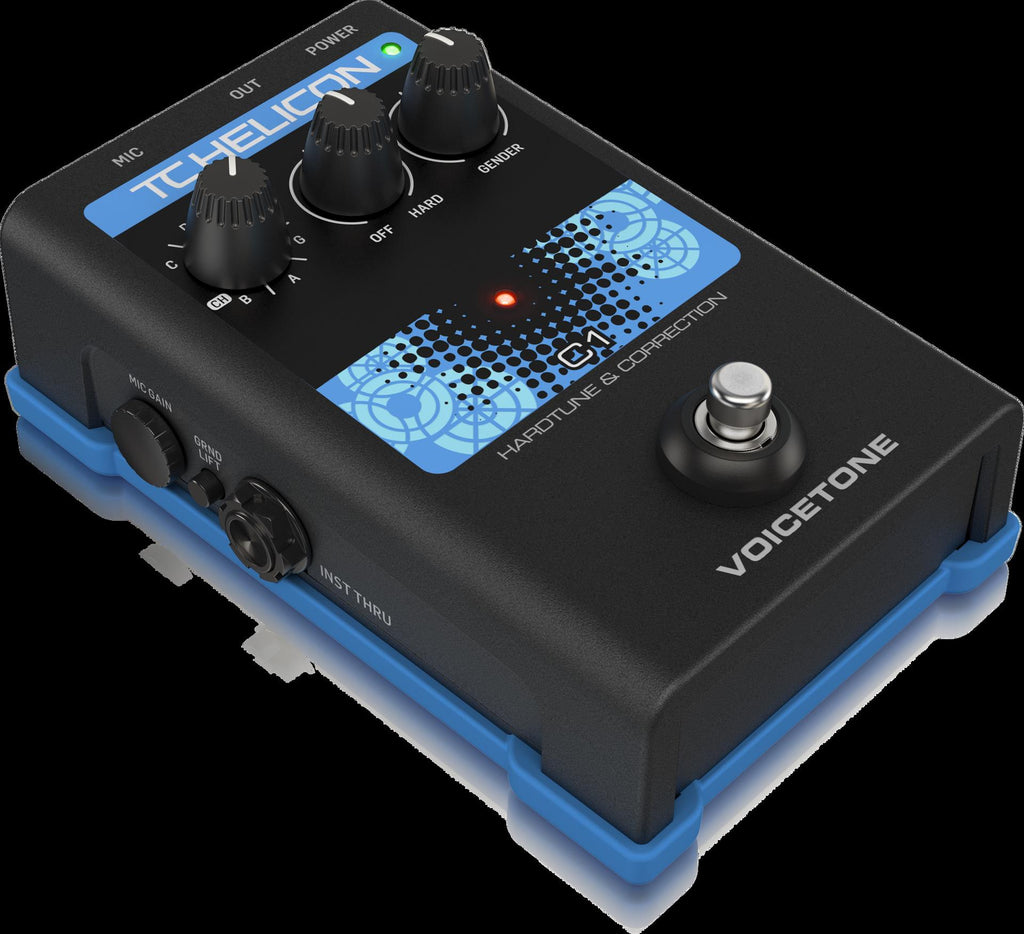 TC Helicon Voicetone C1 Hard-Tune and Correct Vocal Effects Guitar Pedal