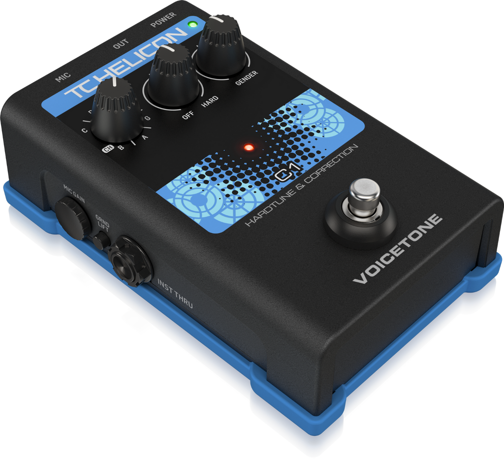 TC Helicon Voicetone C1 Hard-Tune and Correct Vocal Effects Guitar Pedal