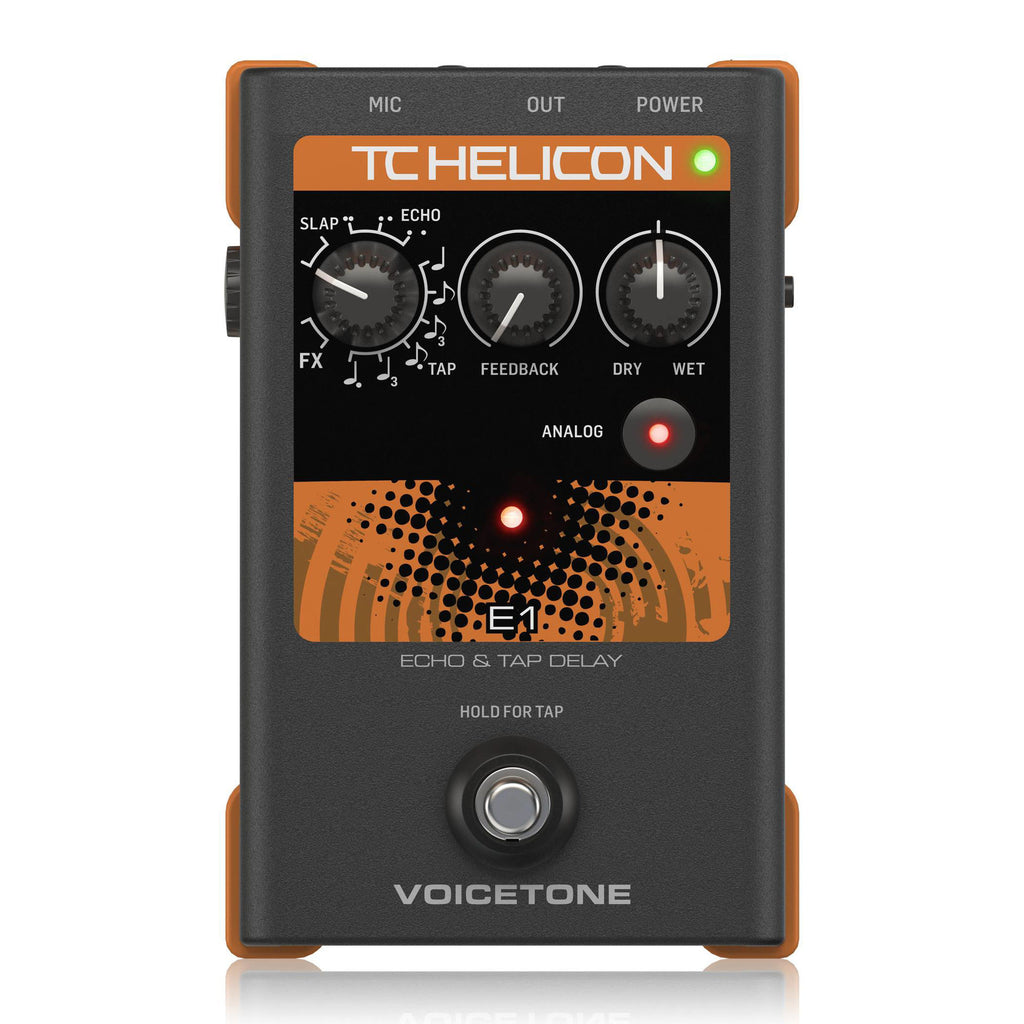 TC Helicon Voicetone E1 Echo & Delay Vocal Guitar Effects Pedal