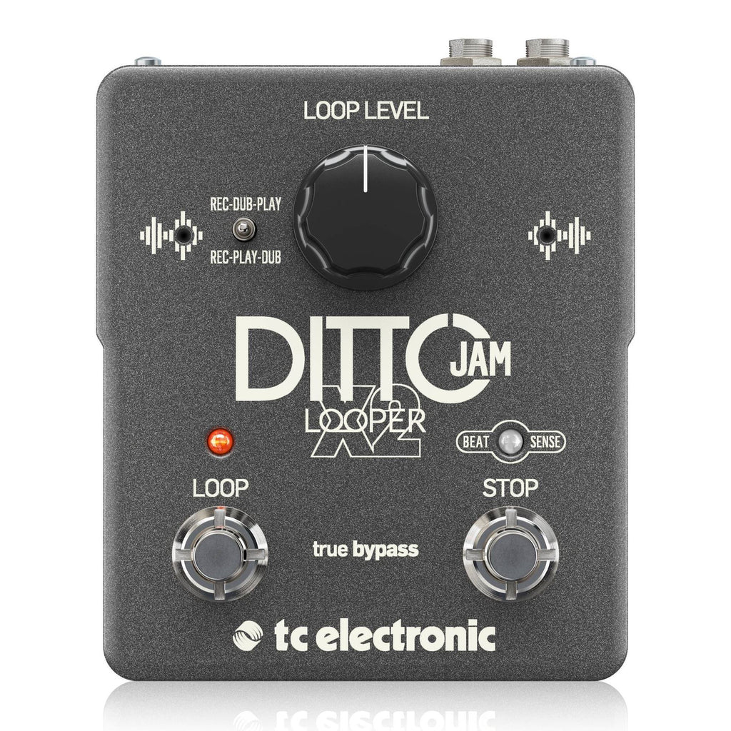 TC Electronic Ditto Jam X2 Intuitive Looper Effects Pedal with Responsive BeatSense Technology