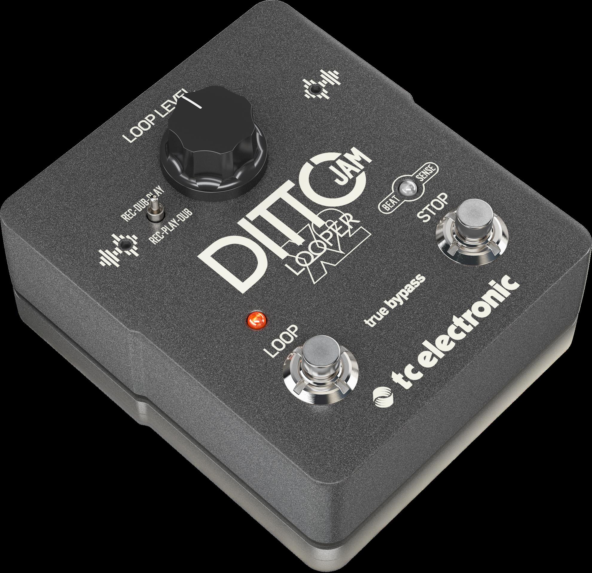 TC Electronic Ditto Jam X2 Intuitive Looper Effects Pedal with Responsive BeatSense Technology