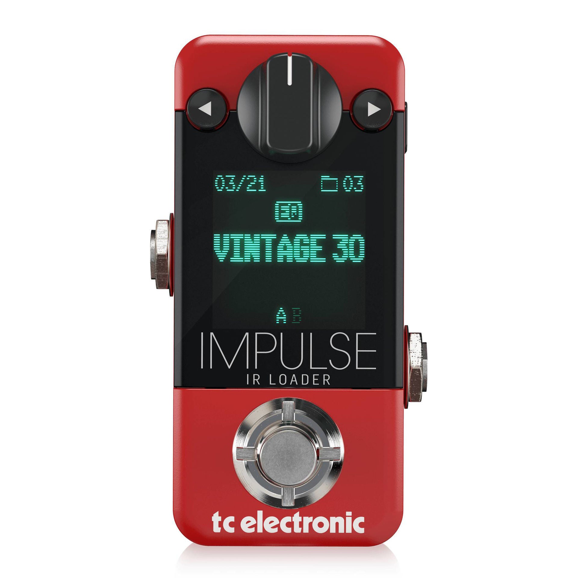 TC Electronic Impulse IR Loader guitar effect pedal with multiple effects and footswitch controls, compact and versatile for guitarists.