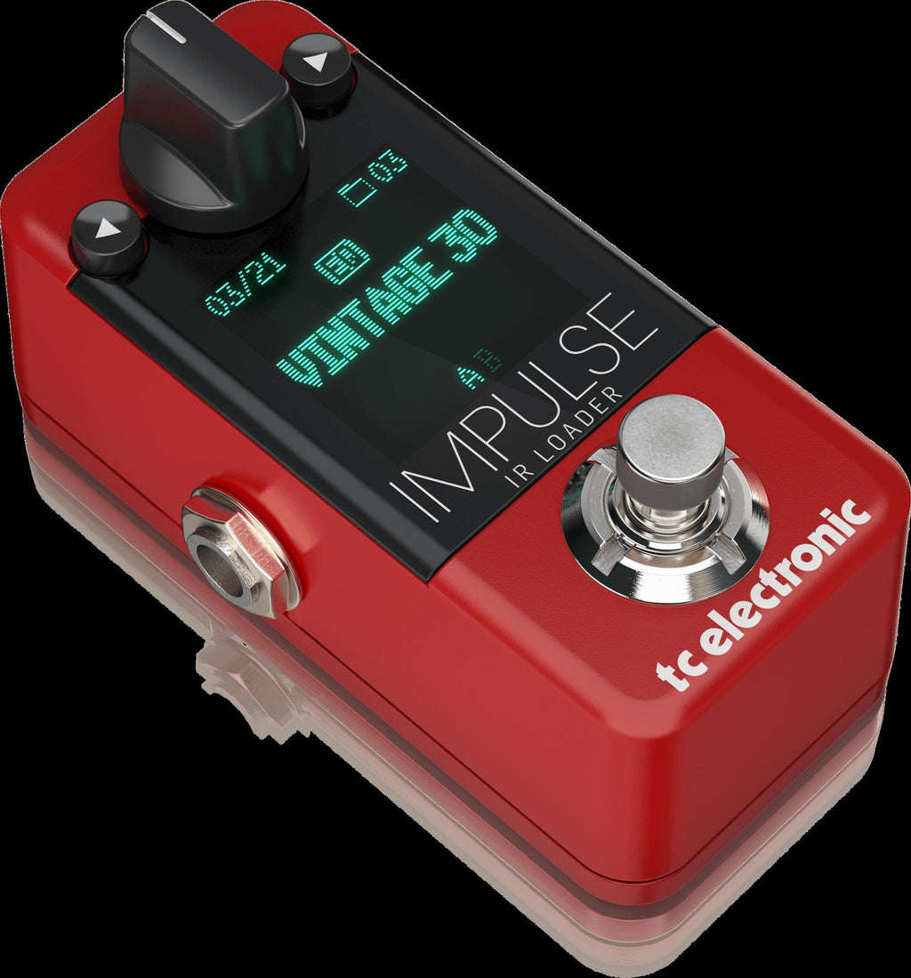 TC Electronic Impulse IR Loader guitar effect pedal with multiple impulse response options, compact design for versatile guitar tone shaping.
