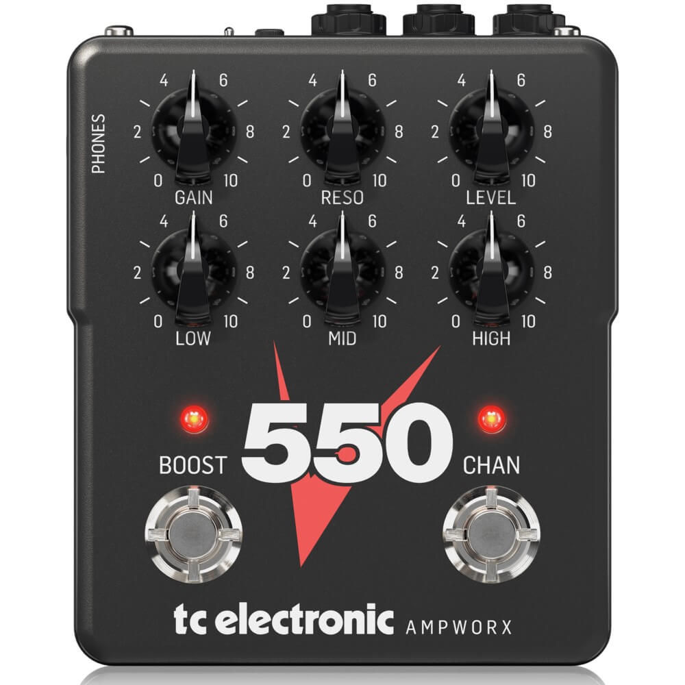 TC Electronic Ampworx Hi-Gain Series V550 Dual-Channel Guitar Preamp Pedal