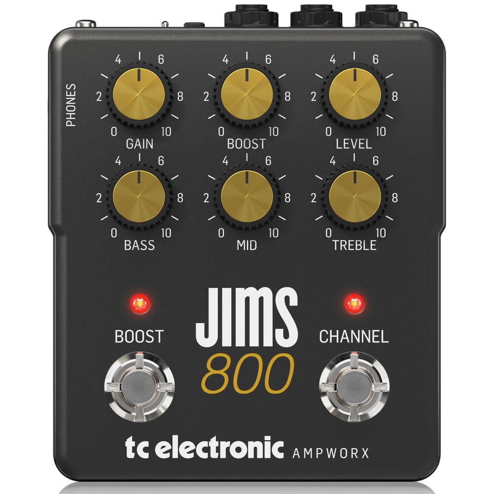 TC Electronic Ampworx Hi-Gain Series JIMS 800 Dual-Channel Guitar Preamp Pedal
