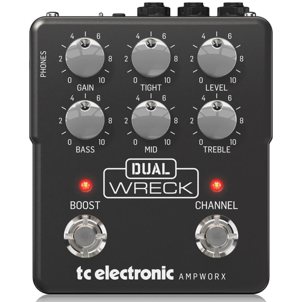 TC Electronic Ampworx Hi-Gain Series Dual Wreck Dual-Channel Guitar Preamp Pedal