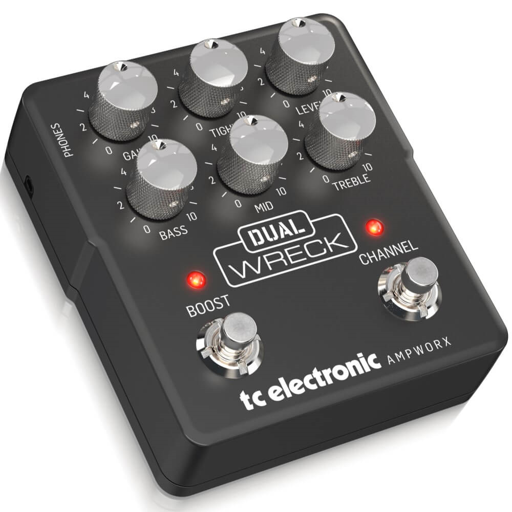 TC Electronic Ampworx Hi-Gain Series Dual Wreck Dual-Channel Guitar Preamp Pedal