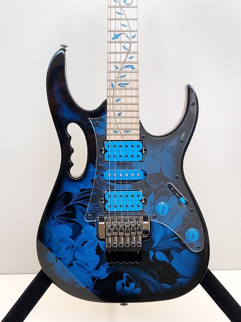 Ibanez Premium Steve Vai Signature JEM77P Electric Guitar in Blue Floral (B-STOCK)