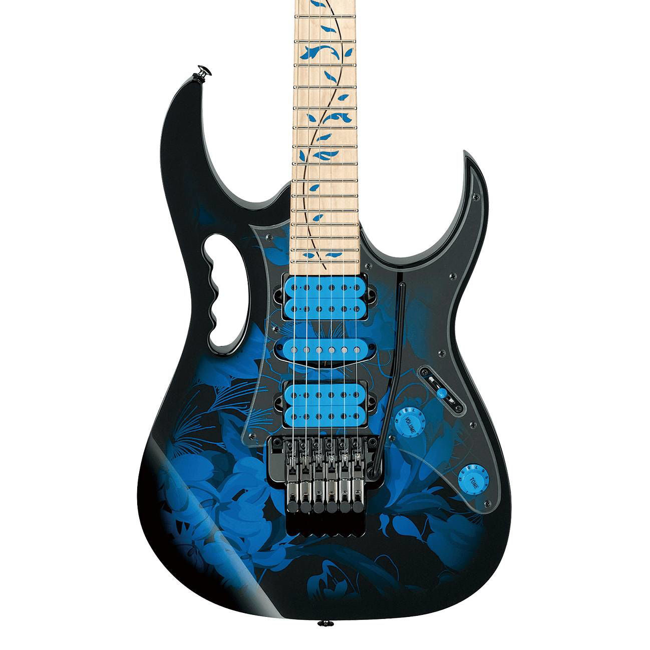 Ibanez Premium Steve Vai Signature JEM77P Electric Guitar - Blue Floral