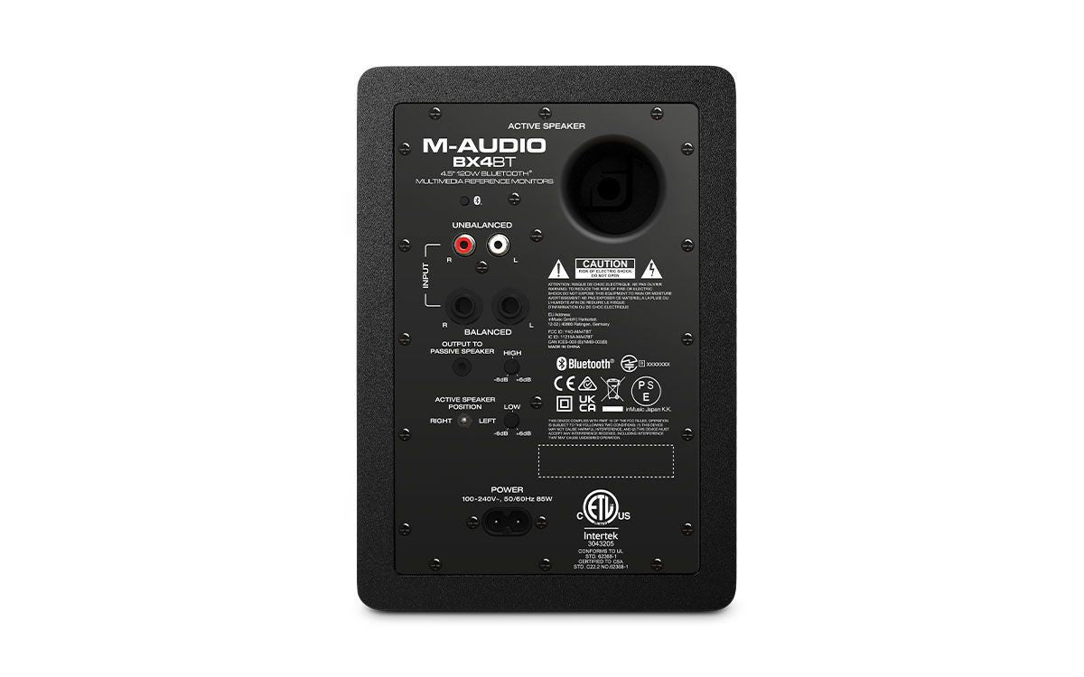M-Audio BX4BT 120W 4.5" Bluetooth Studio Monitor Speakers - Pair