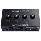 M-Audio M-Track Duo 48kHz 2-Channel USB Audio Interface with Crystal Preamps