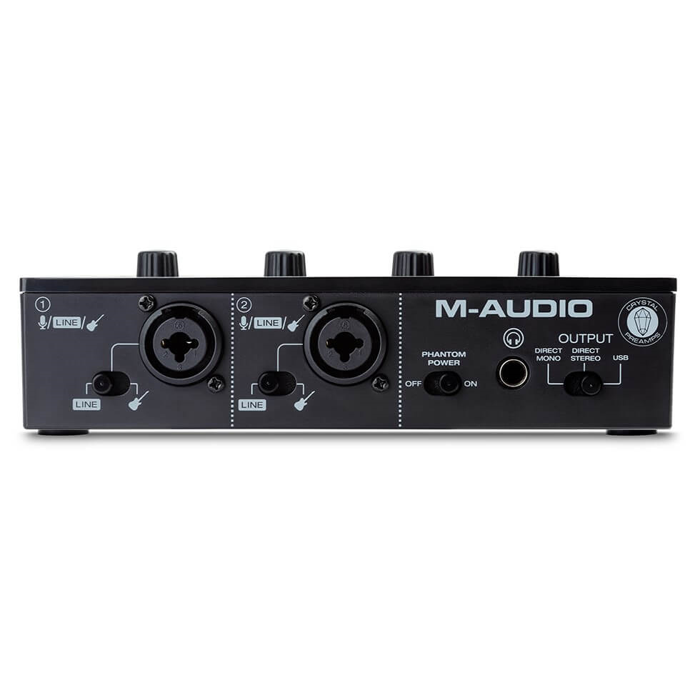 M-Audio M-Track Duo 48kHz 2-Channel USB Audio Interface with Crystal Preamps