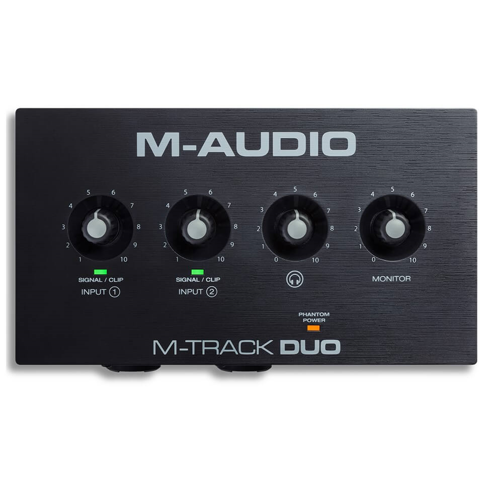 M-Audio M-Track Duo 48kHz 2-Channel USB Audio Interface with Crystal Preamps