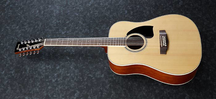 Ibanez PF1512 12-String Acoustic Guitar in Natural High Gloss