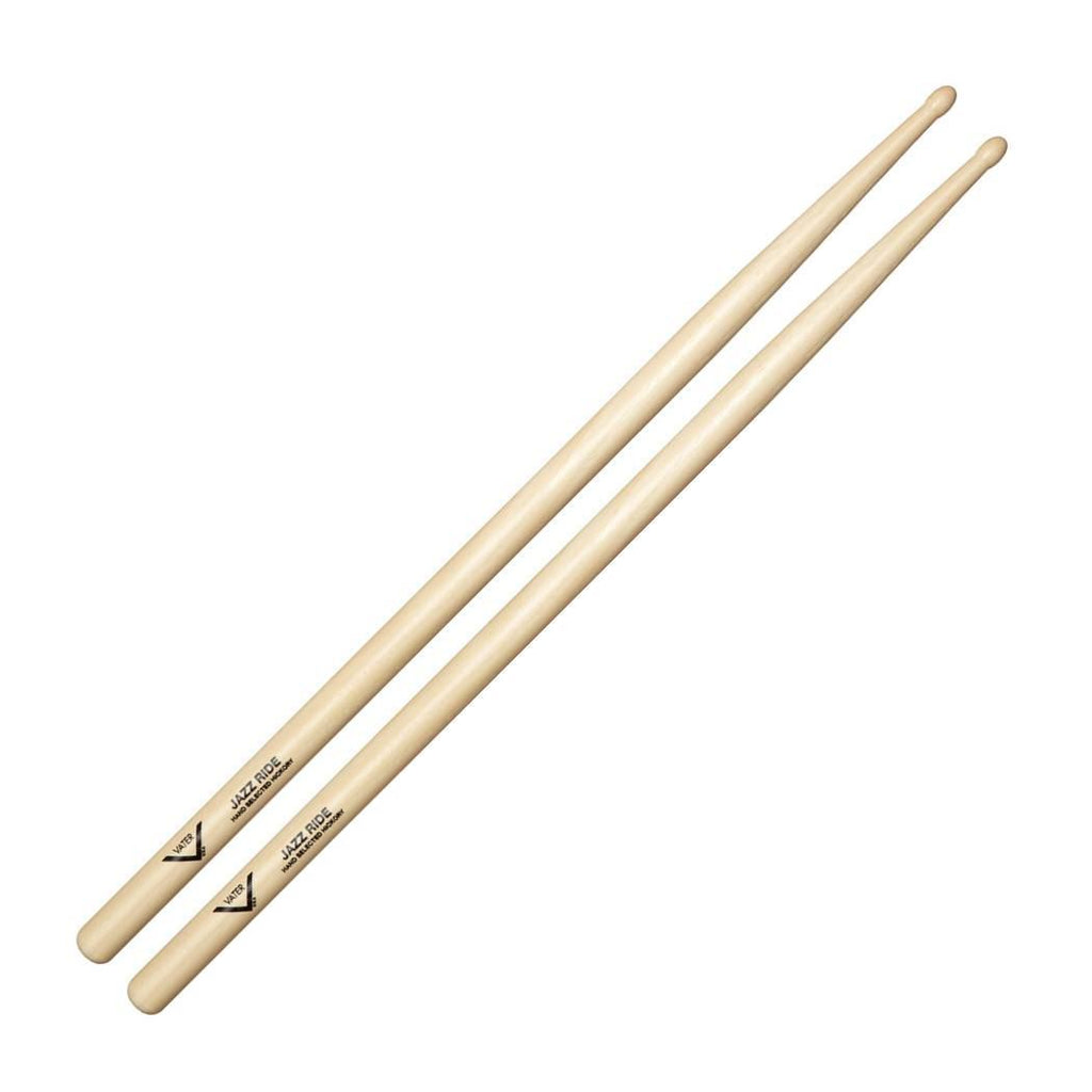 Vater VHJZRW American Hickory Jazz Ride Drumsticks - Wood Tip