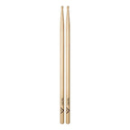 Vater Phat Ride Wood Tip American Hickory Drumsticks for drumming, featuring natural wood finish and tapered tip.