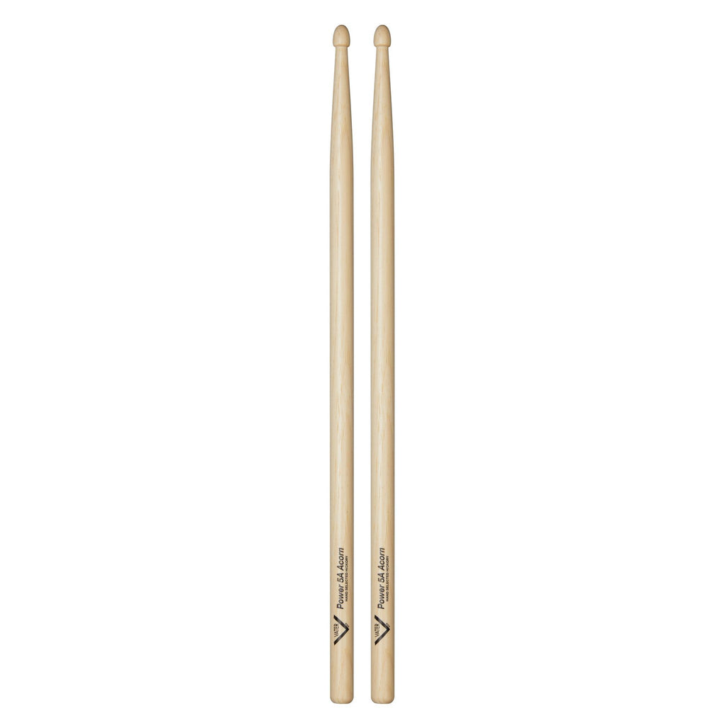 Vater VHP5AAW American Hickory Power 5A Acorn Wood Tip Drumsticks