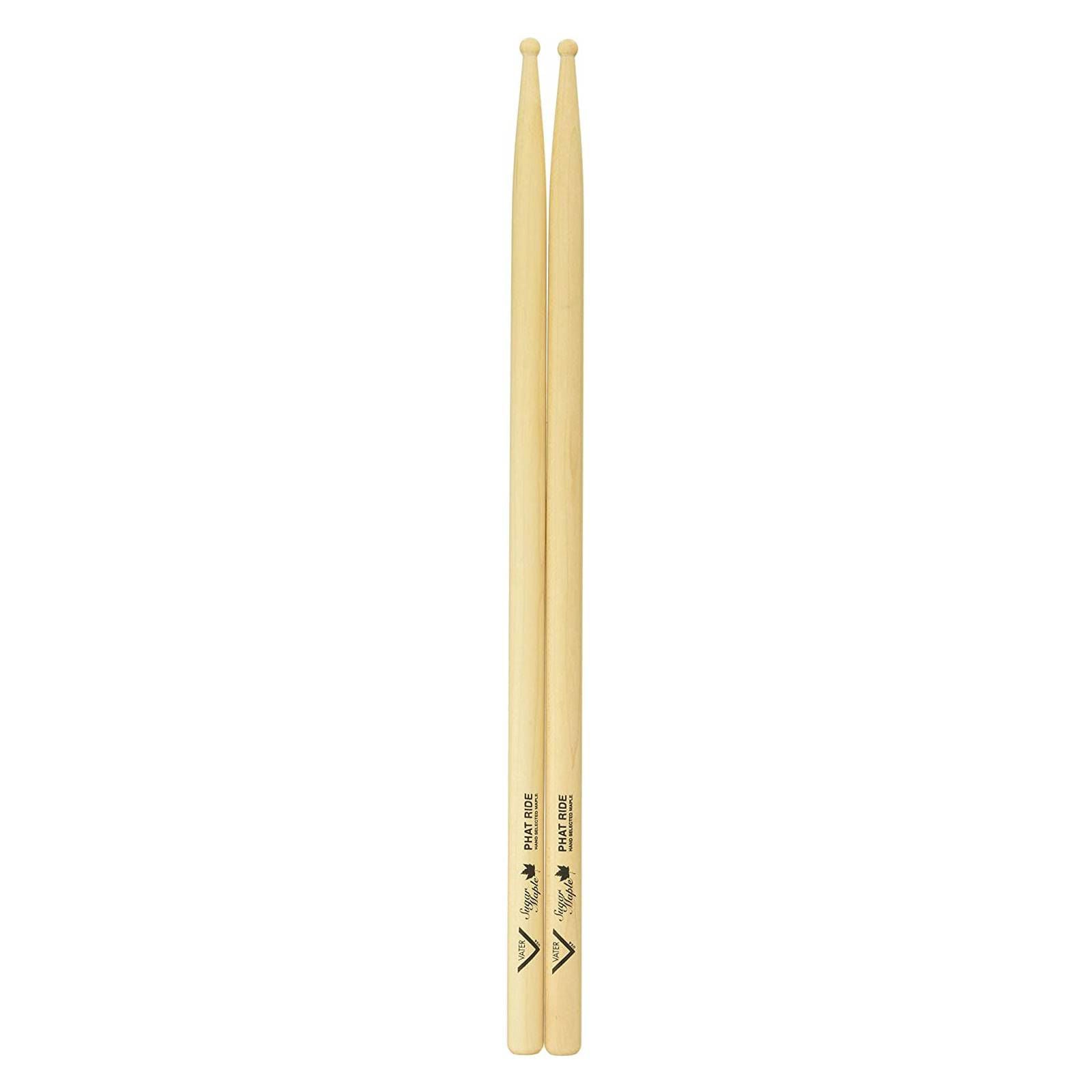 Vater VSMPTRW Sugar Maple Phat Ride Drumsticks - Wood Tip