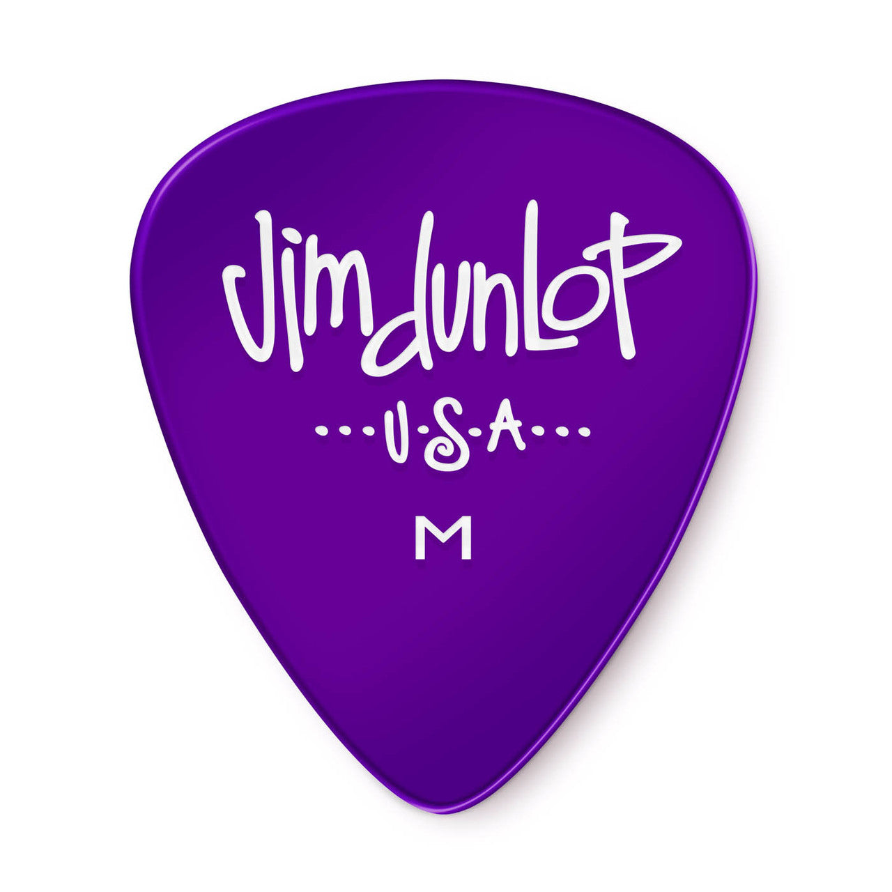 Jim Dunlop Custom Gels Medium guitar pick with textured grip and teal color for comfortable strumming and precise playing.