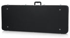 Gator GWE Series Extreme Guitar Case showing a sturdy black guitar bag with padded interior and durable zipper for guitar protection.
