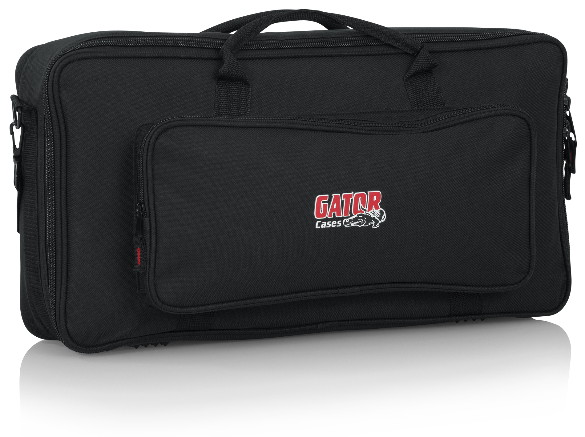 Gator GK-2110 gig bag for micro controllers, showcasing durable fabric, padded interior, and adjustable shoulder straps.