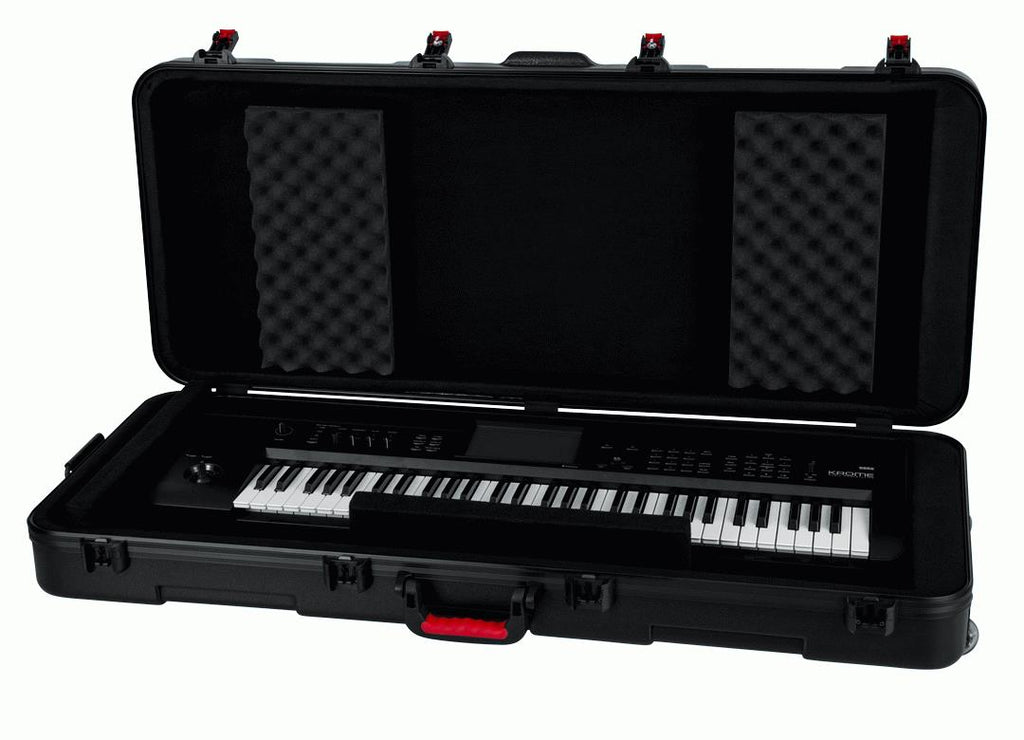 Gator GTSA-KEY61 Molded Keyboard Case with Wheels & TSA Locks (Suitable for 61-Note Keyboards)
