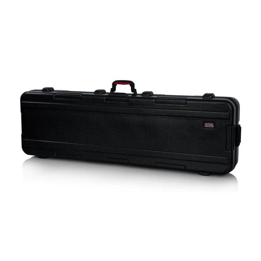 GATOR GTSA-KEY88SL slim molded keyboard case with wheels and TSA locks for 88-note keyboards, durable protective design.