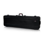GATOR GTSA-KEY88SL slim molded keyboard case with wheels and TSA locks for 88-note keyboards, durable protective design.