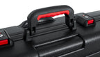 GATOR Gator GTSA-KEY88SL slim molded keyboard case with wheels and TSA locks for 88-note keyboards, showing sturdy exterior and handle.