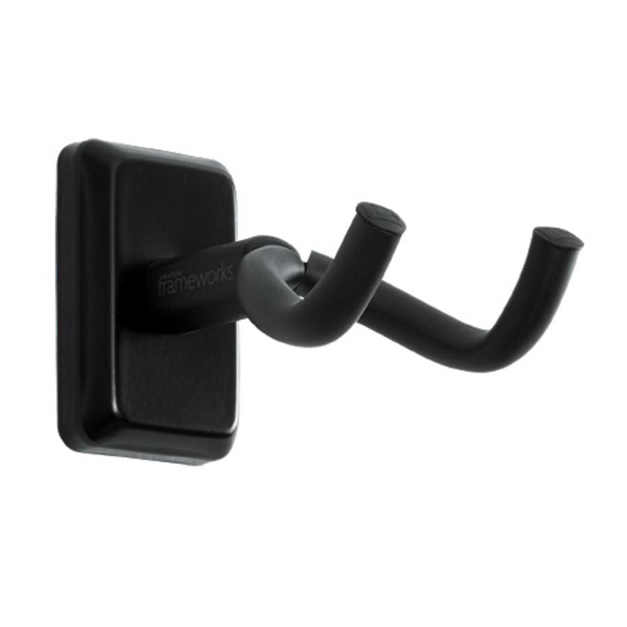 Gator Frameworks Wall Mounted Guitar Hanger with Black Mounting Plate